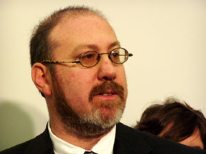 
 "Let's not fast track the fast lanes," Rep. Frank Hornstein,
DFL-Minneapolis, said Tuesday.
 (MPR Photo/Michael Khoo)