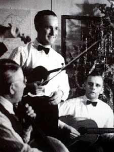 
This string quartet played aboard a ship that entered New York harbor. Because they were German, they were detained
and sent to Fort Lincoln.  (Photo courtesy of the North Dakota Museum of Art)