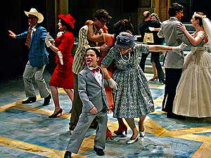 
The show's large cast made it difficult to make major changes without stopping the show. (Photo by Michal Daniel, courtesy of Theatre de la Jeune Lune)