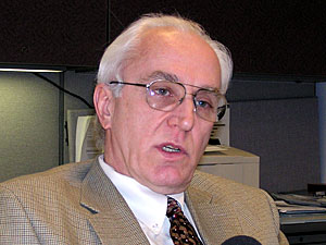
Bill Donnay of the Minnesota Corrections Department says determining whether to refer an offender for civil commitment is an imprecise science.  (MPR Photo/Laura McCallum)