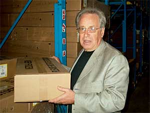 
Richard McHugh owns Club's Choice, one of the largest fundraising companies in the country. He hopes to do $27 billion in business this year. Of that, $11 billion would be the schools' share of the profits. (MPR Photo/Mark Zdechlik)
