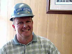 
Larry Lehtinen manages Minnesota's iron nugger project plant in Silver Bay, Mesabi Nugget. (MPR Photo/Stephanie Hemphill)