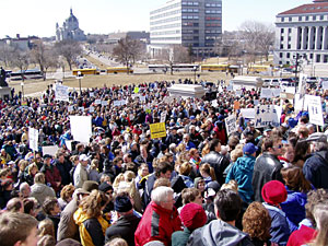 
Rally at the Capitol (MPR Photo/Tom Scheck)