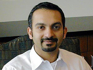 
Outsourcing consultant Praba Manivasager says it is becoming general practice among companies to consider offshore outsourcing. (MPR Photo/Bill Catlin)
