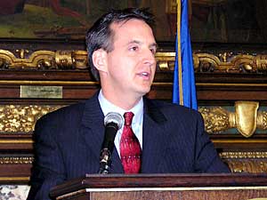 
House Republicans don't support Gov. Tim Pawlenty's  proposed cuts to nursing homes, hospitals and pharmacies.  (MPR Photo/Laura McCallum)