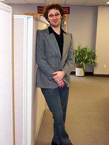 
Honeydogs founder Adam Levy spends his days working as a social worker at the St. Paul agency, Hired. The Honeydogs new CD, "10,000 Years," was inspired by Levy's experience counseling "at-risk" teens and juvenile offenders. (MPR Photo/Chris Roberts)