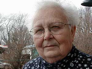 
Marvella Reckard has lived on the farm near Lewisville for 50 years. (MPR Photo/Mark Steil)