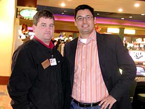 
Dave McMillan and Chad Germann are trying to revamp Grand Casino's image. (MPR Photo/Annie Baxter)