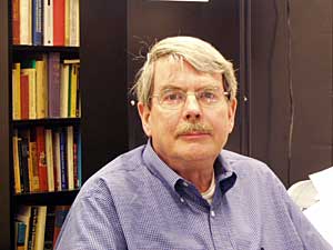
University of Minnesota History Professor James Tracy says prefers the more rigorous approach he sees in the House standards.  (MPR Photo/Tim Pugmire)