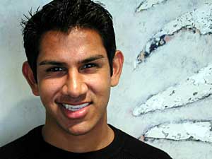 
Virat Madia is a sophmore at the U, and receives a variety of scholarships to pay for school, and says he's pleased Bruininks is proposing more scholarship money. (MPR Photo/Marisa Helms)
