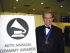 
Warland was nominated for a Grammy award for Best Choral Performance, for the Singers 2003 recording, "Walden Pond." He attended the Grammy awards in Los Angeles in February. (Photo courtesy of the Dale Warland Singers)