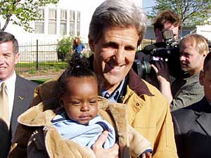 
John Kerry on a visit to the Twin Cities in early May.  (MPR file photo)