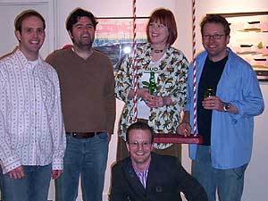 
Lit 6 members Brady Bergeson, Sam Osterhout, British Jim, Stephanie Wilbur and Geoff Herbach.

 (Image Courtesy Lit 6 Project)
