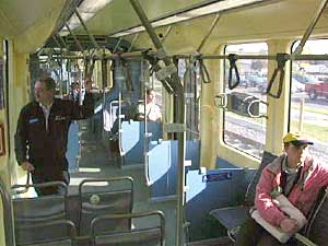 
Several riders commented Monday morning that the train ride is smoother and quieter than a bus ride. (MPR Photo/Art Hughes)