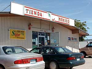 
This Mexican restaurant is a symbol of the number of Mexican immigrants who live in or near Albert Lea.  (MPR Photo/Jeff Jones)