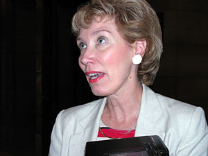
 House Education Committee Chairwoman Alice Seagren,
R-Bloomington, was underwhelmed and said she hoped it would
suggest bolder ideas for change. (MPR Photo/Laura McCallum)