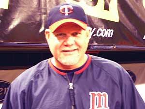
Twins manager Ron Gardenhire recently moved Joe Mauer to the third spot in the batting order.  (MPR Photo/Lorna Benson)