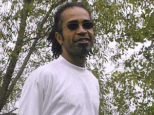 
Capoeira master Yoji Senna. (MPR Photo/Annie Feidt)
