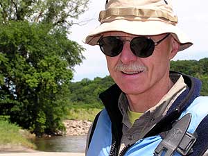 
Mark Bosacker joined his friend on the canoe trip (MPR photo/Mark Steil)