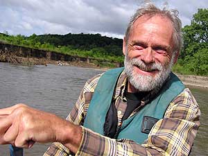 
Warren Wagner has been watching the changes in the LaSueur River. (MPR photo/Mark Steil)