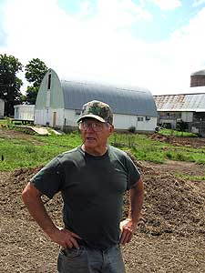 
Doug Anderson runs Beaver Creek Ranch as an organic and sustainable farm.  He's trying to recuit other farmers to raise Highland cattle. (MPR Photo/Cynthia Johnson)