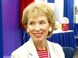
State Education Commissioner Alice Seagren said many schools made the
list because special education students or English language
learners scored low on tests.
  (MPR Photo/Tim Pugmire)