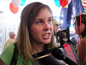 
Among the younger delegates is  University of Minnesota student Melissa Graner. (MPR Photo/Laura McCallum)