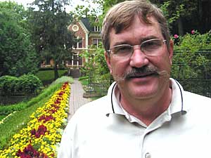 
Ted Marti has been president of the August Schell Brewing Company since 1985.  He's the seventh president in the family-owned brewer's 144-year history. (MPR Photo/Mark Steil)