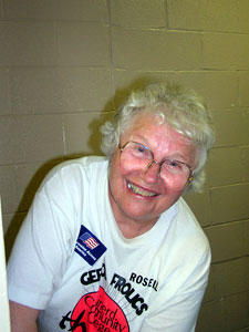 
Retired teacher Rosella Dambowy of St. Joseph says she used to work with troubled teens, and now gives most of her volunteer time to the Republican Party.  (MPR Photo/Laura McCallum)