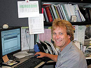 
Steve Hine, with the Department of Employment and Economic Development, is Minnesota's top expert on employment trends. He is still waiting for solid signs that hiring is about to take off. (MPR Photo/Bill Catlin)