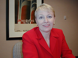 
Martha Pomerantz is one of 16 partners at the Minneapolis headquarters of Lowry Hill. She says a typical client is a business-owner who became wealthy after selling his or her company. The 17-year-old firm does more than manage stock holdings; it provides comprehensive financial management for its clients' wealth. (MPR Photo/Jeff Horwich)