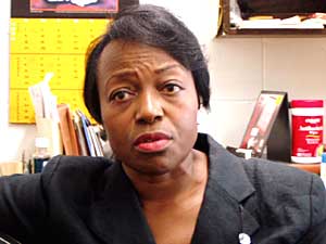
Victoria Davis of the St. Paul NAACP blames the gap on institutional racism. (MPR Photo/Tim Pugmire)
