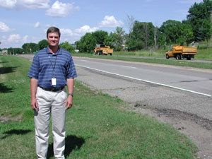 
State officials say deferring preventive road maintenance drives up the cost of fixing roads later (MPR photo/Dan Olson)