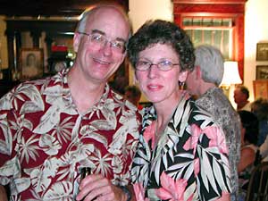 
Kathy Vessells and John Hughes have hosted four jazz house concerts in their Minneapolis home. (MPR Photo/Marisa Helms)