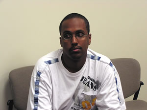 
Coming from that kind of history, Somalis like Khalid Sheik, 28, a student at St Cloud State, are floored by the American election.  Watching the debates, forming opinions, and voting, as he will for the first time, all make him feel like America is truly his home. (MPR Photo/Annie Baxter)