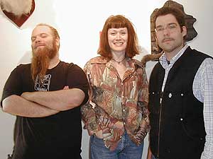 
The Minnesota Association of Rogue Taxidermists is comprised of Scott Bibus, Serena Brewer and Robert Marbury. (MPR Photo/Marianne Combs)