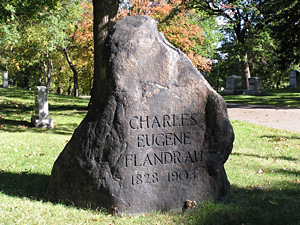 
Charles Flandreau was a Minnesota Supreme Court justice. Flandreau State Park near New Ulm bears his name. (MPR Photo/Lorna Benson)