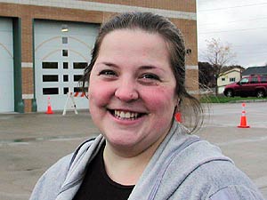 
Kelly Murphy, 26, voted for Kerry/Edwards (MPR Photo/Bill Catlin)