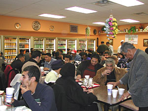 
There's been a full house at the Marina just about every night during Ramadan.  (MPR Photo/Julie Siple)