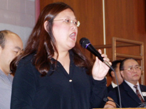 

      Ilean Her, director of the St. Paul-based Council on Asian
Pacific Minnesotans, said conflicts between white hunters and Hmong
hunters aren't new. (MPR Photo/Brandt Williams)