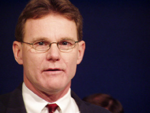 
To use a broad spectrum of funding sources is the fairest way imaginable," says DFLer Steve Murphy, who chairs the Senate Transportation Committee. (MPR Photo/Michael Khoo)