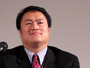 
Panelist Lee Pao Xiong has felt the growing tension first-hand. He says he was harassed by teenagers on a recent hunting trip.  (MPR Photo/Lorna Benson)