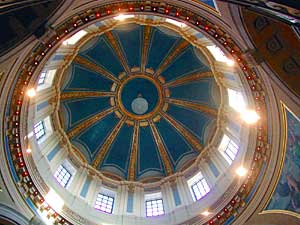 
The Capitol rotunda was modeled after the U.S. Capitol.  (MPR Photo/William Wilcoxen)