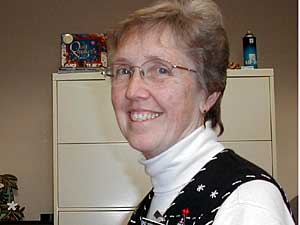 
Sister Mary Eliot Crowley job is complex.  She's in charge of ensuring St. Mary's Hospital maintains the Catholic values under which it was founded by her order back in the late 1800s.  (MPR Photo/Erin Galbally)