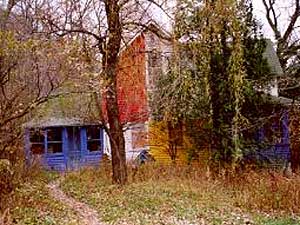 
Charles Biederman's house, in the woods near Red Wing, Minnesota. (Image courtesy of Charles Biederman)
