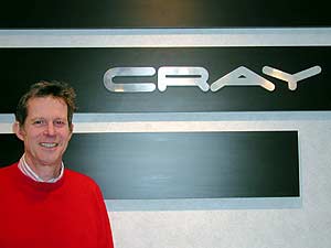 
Steve Conway, works for Seattle-based Cray, Inc., indirectly a successor to Cray Research, the Twin Cities firm that dominated the supercomputer industry in the 1970s and '80s. (MPR Photo/Bill Catlin)