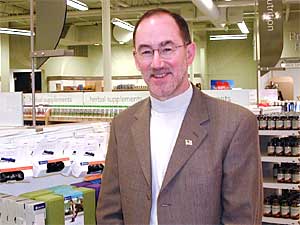 
eq-life president Mike Marolt says he expects the new store will attract a variety of customers who are interested in health and wellness. (MPR Photo/Annie Baxter)