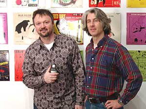 
Richard Shelton, left, and Steven McCarthy, curators of the exhibit. (Photo courtesy of Richard Shelton)