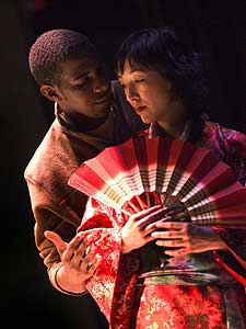
In "Slippery When Wet," Rakim and Helen come face to face with their own racial stereotypes. These misconceptions play into their fantasies as well as their fears. (Photo by Ann Marsden)