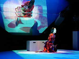 
In "Slippery When Wet," the audience gets to enter inside the heads of the main characters as they fantasize about one another.  (Photo by Fred Mueller)